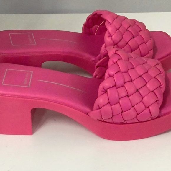 Dolce Vita Fuchsia Braided Mules S8ze 7 Nwot. - Picture 4 of 12